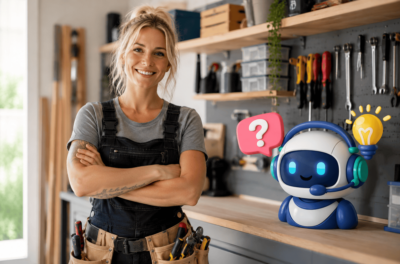 AI assistant helping with marketing tasks