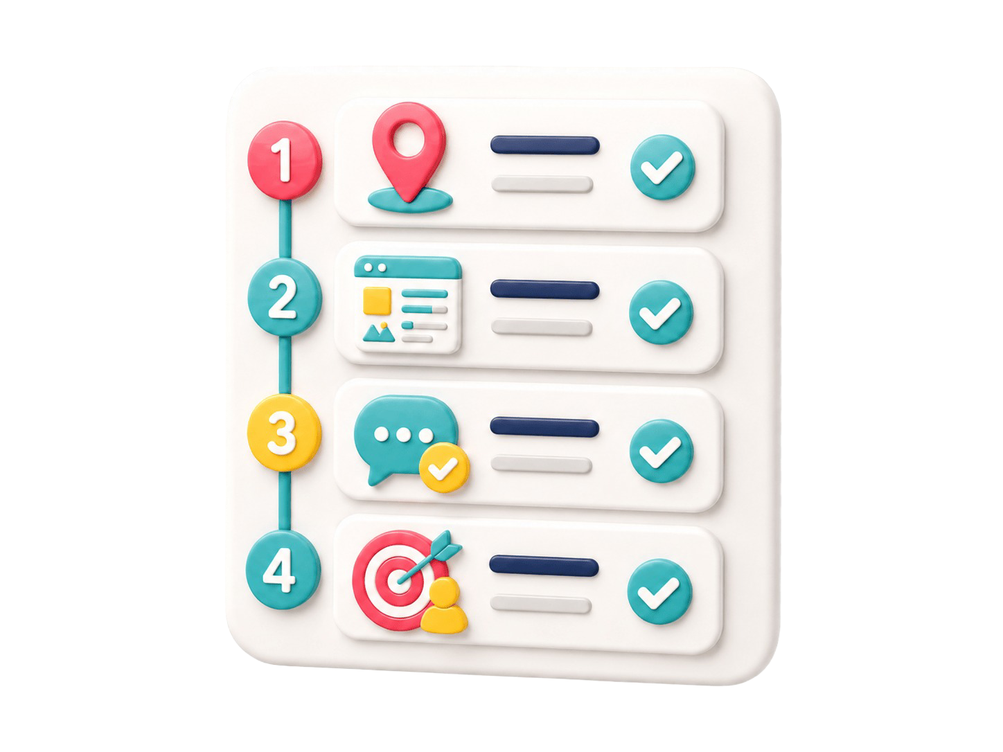 Weekly action steps illustration