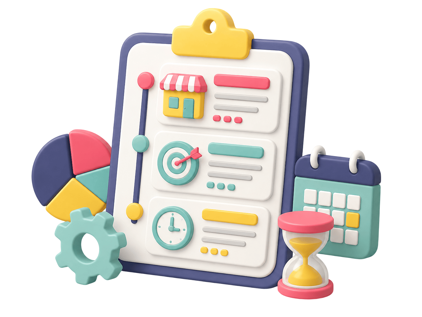 Digital marketing plan illustration